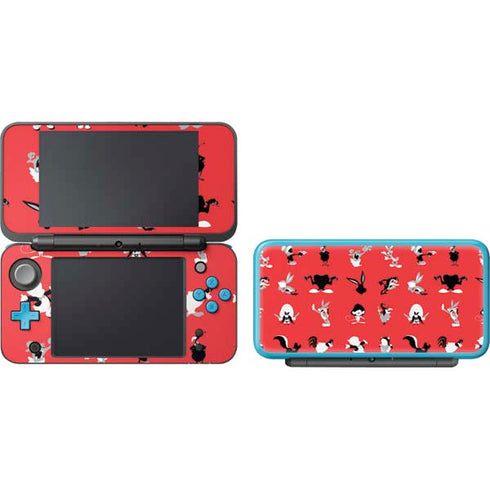 Looney Tunes Identity Red Pattern Nintendo 2DS XL (2017) Skin